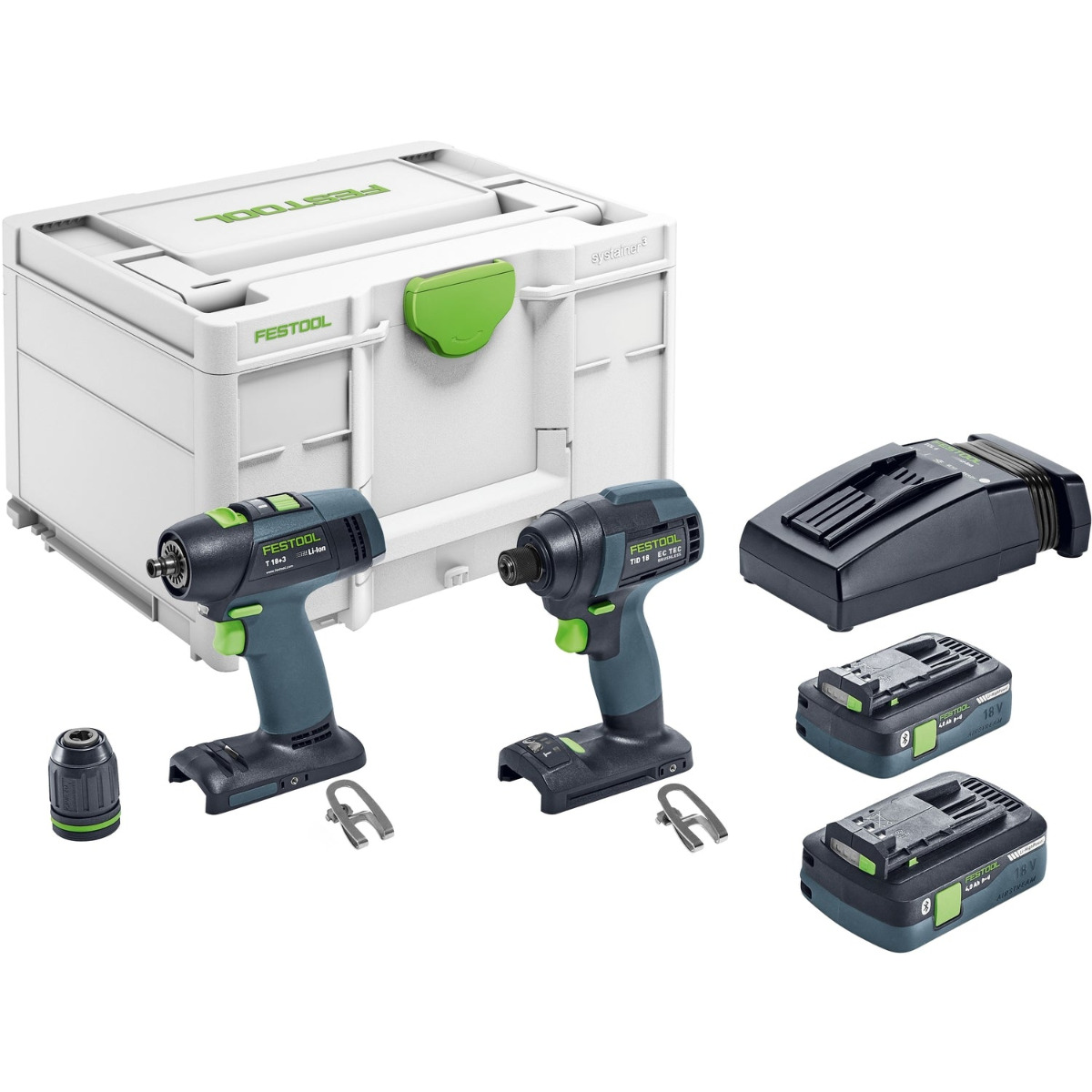 Festool TID 18 HPC 4,0 I-Set T18 Accu combiset 2-delig - 577244 afbeelding 1
