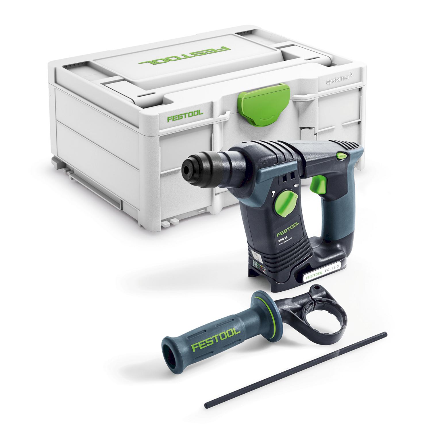 Festool BHC 18-Basic Accu Boorhamer SDS-Plus 1,8J 18V Basic Body in Systainer - 577600