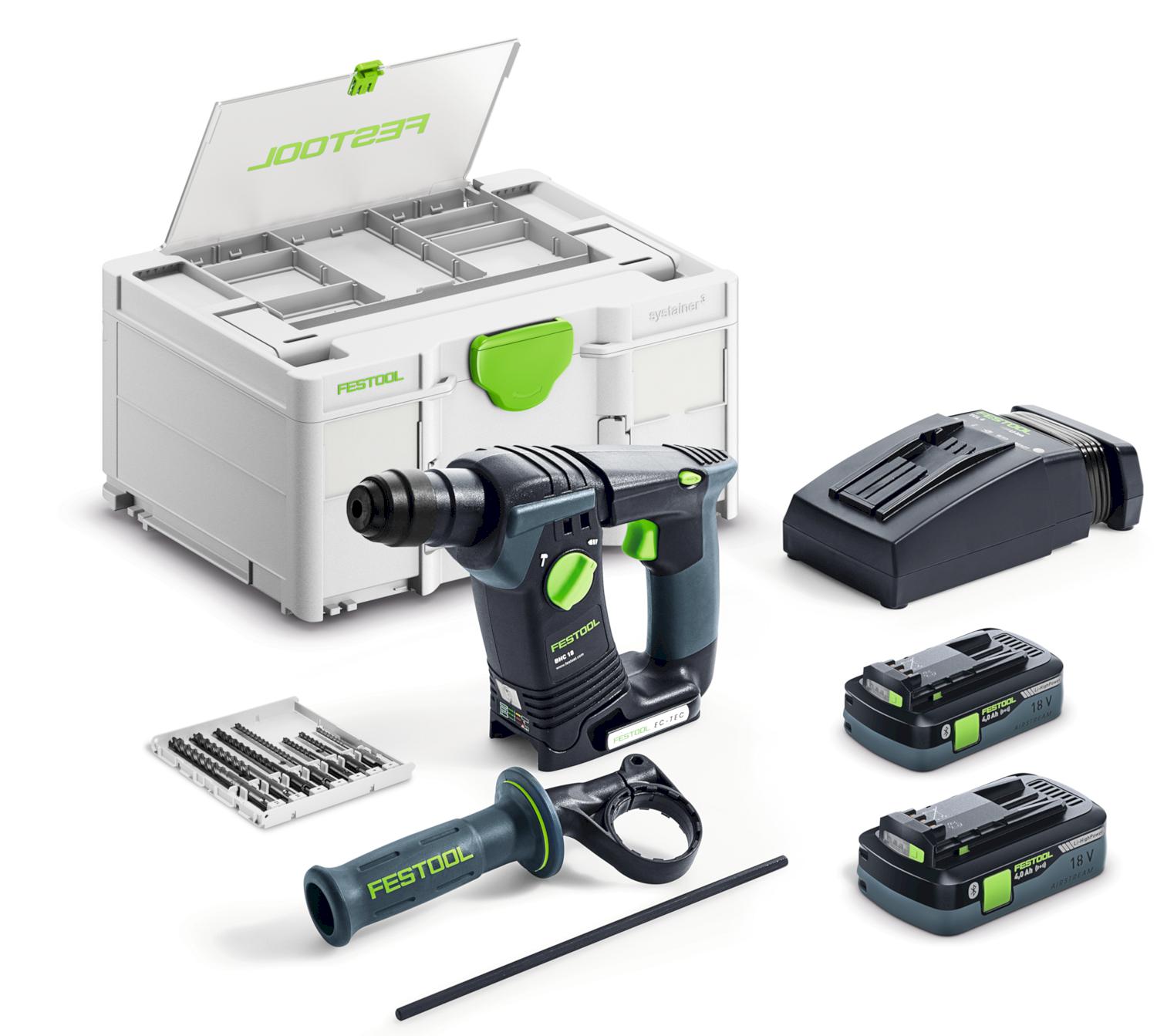 Festool BHC 18 HPC 4,0 I-Plus Accu Boorhamer SDS-Plus 1,8J 18V 4.0Ah in Systainer - 577602