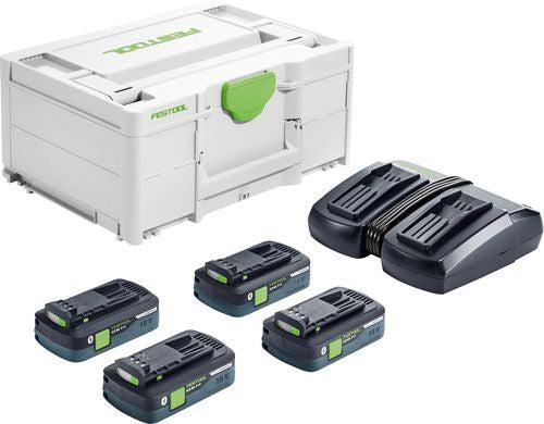 Festool SYS 18V 4x4,0/TCL 6 DUO Energie-set 18V in Systainer - 577104 afbeelding 1