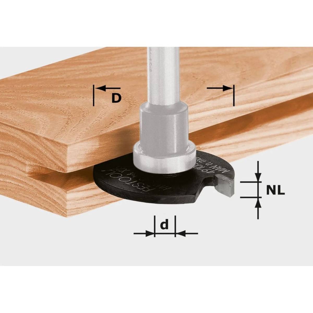 Festool HW D40x1,5 Schijfgroeffrees - 491038