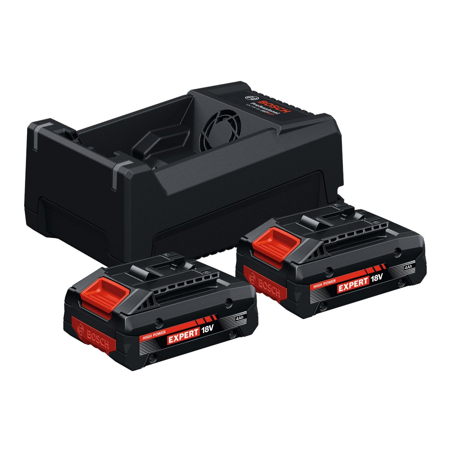 Bosch Professional EXBA18V-40 EXPERT – Starterset: 2x EXBA18V-40 4.0Ah EXPERT accu + GAL 12V/18V-80 lader