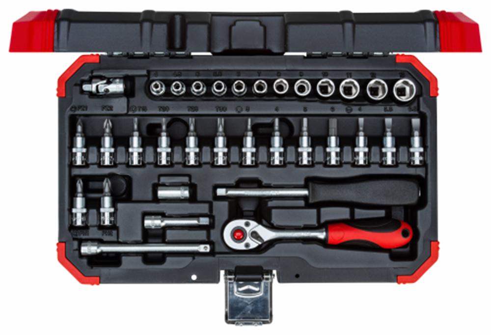 Gedore Red Dopsleutelset 33-delig 1/4” 4-13mm - 3300051