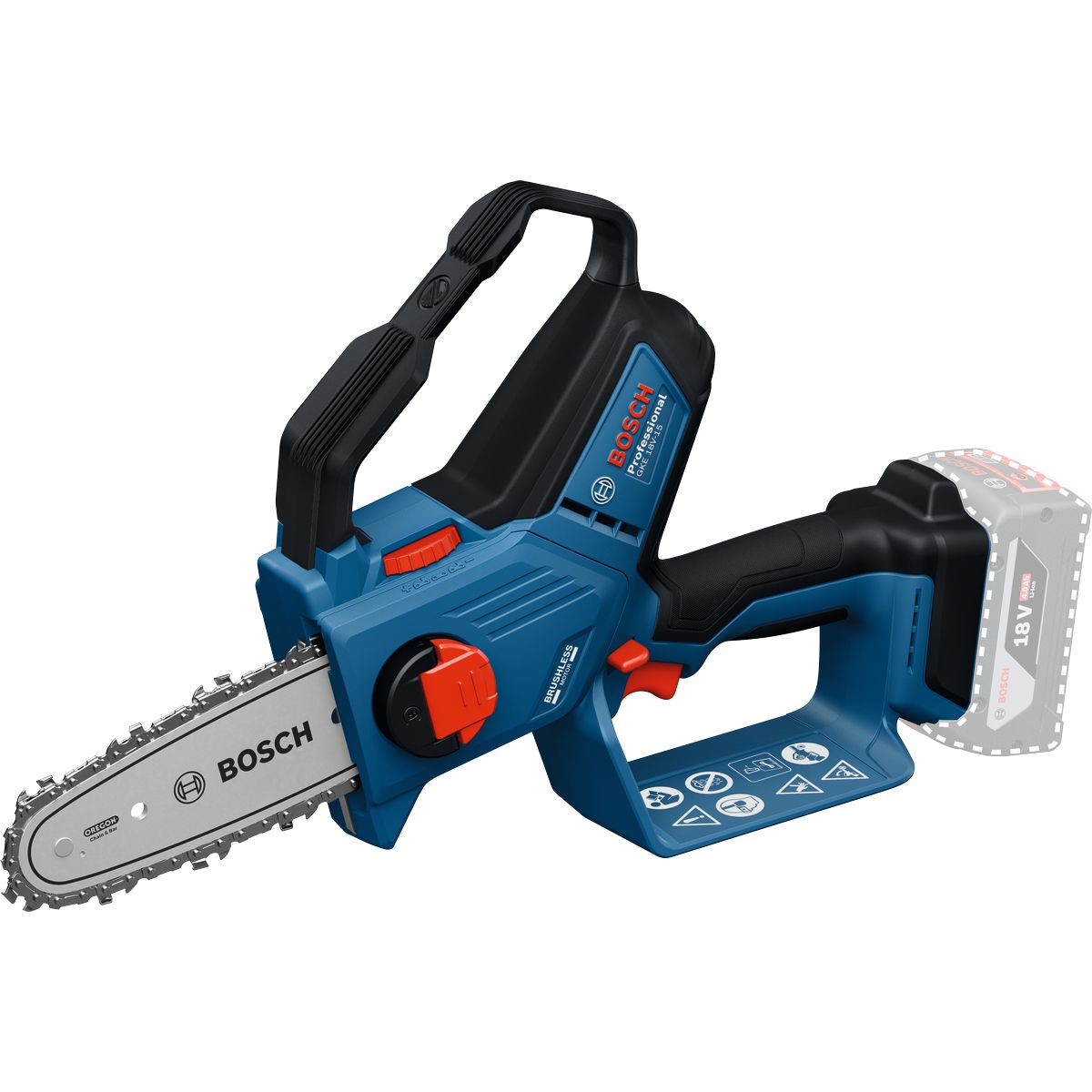 Bosch Professional GKE 18V-15 – Basic Body met zaagbladbescherming