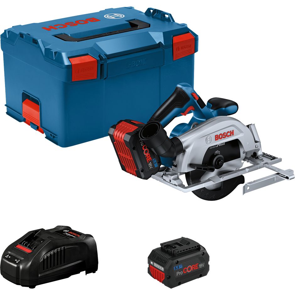 Bosch Professional GKS 18V-57-2 – Set met 2× ProCORE18V 5,5 Ah in L-BOXX 238