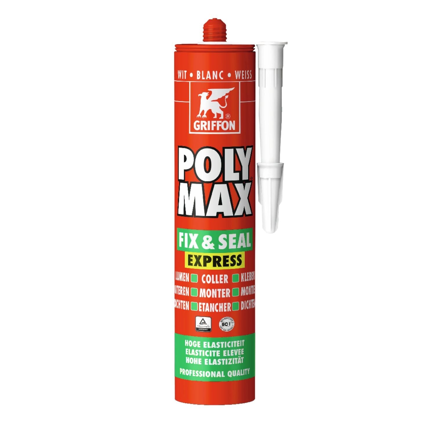 Griffon Poly Max® Afdichtingskit Fix & Seal Express Wit Koker 425g - 6150450 afbeelding