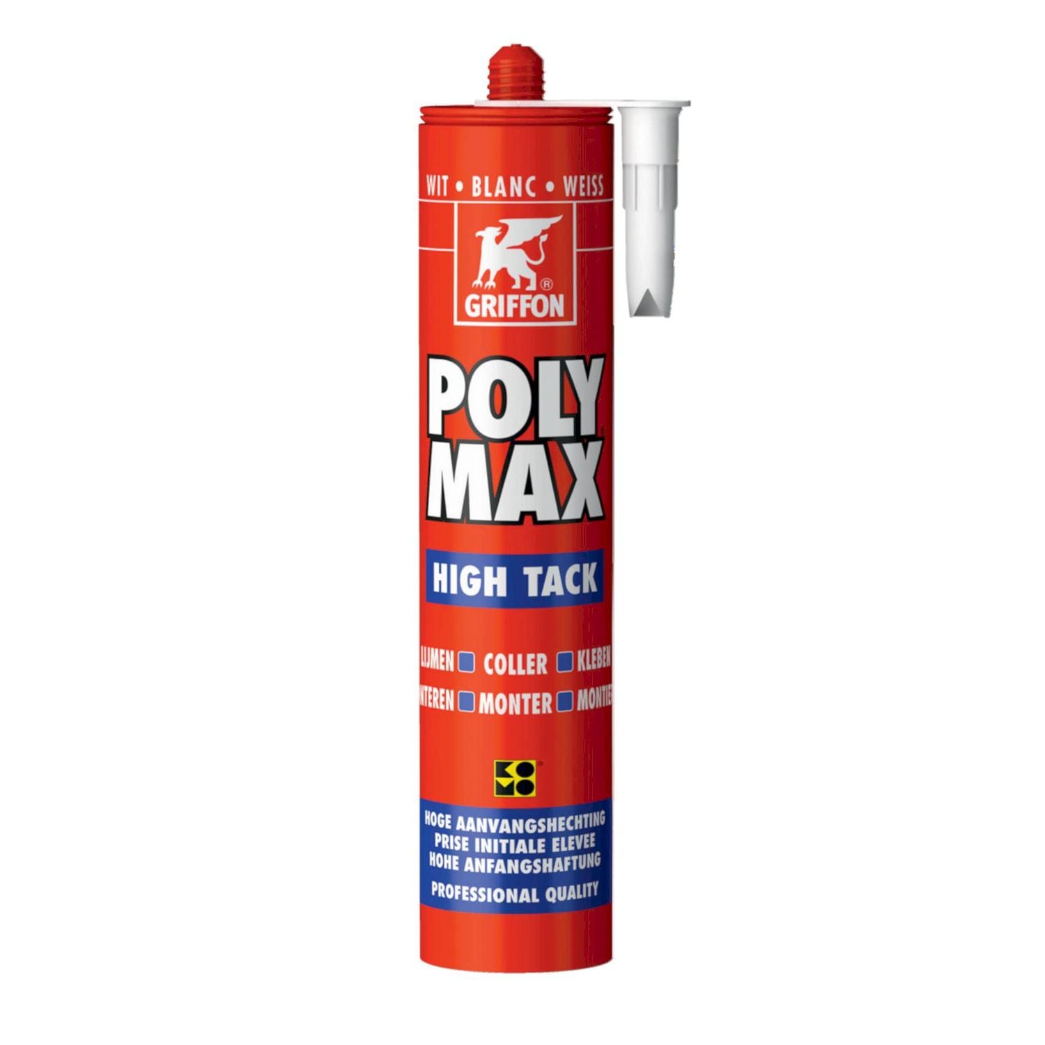 Griffon Poly Max® Montagelijm High Tack Wit Koker 425g - 1490909 afbeelding