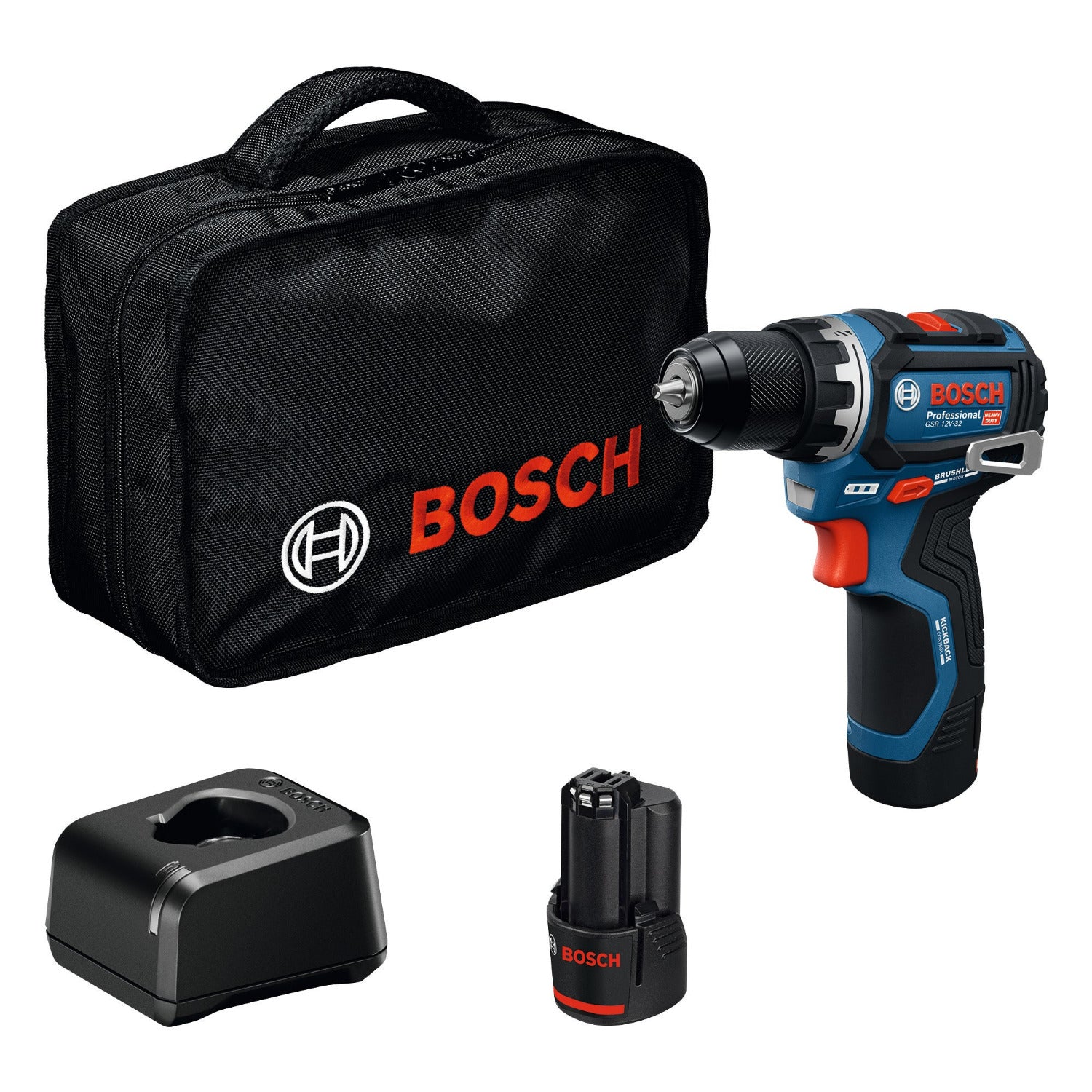 Bosch Professional GSR 12V-32 Accu schroefboormachine 12V 2.0Ah in tas - 06019N7003