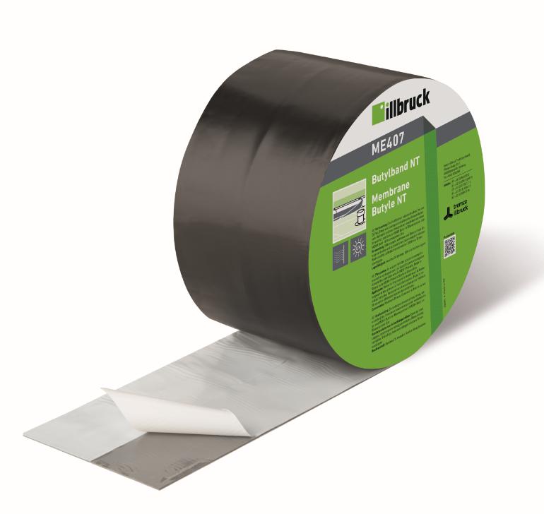 illbruck ME407 Butylband NT 200x0,8mm 20m Zwart - ME407329734 afbeelding