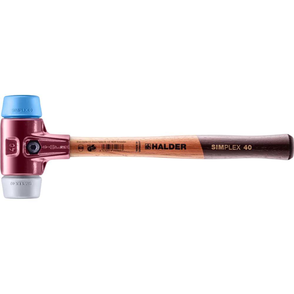 Halder SIMPLEX 3013 Hamer met verwisselbare doppen TPE-soft/TPE-mid 325x115x40mm - 3013.040 afbeelding
