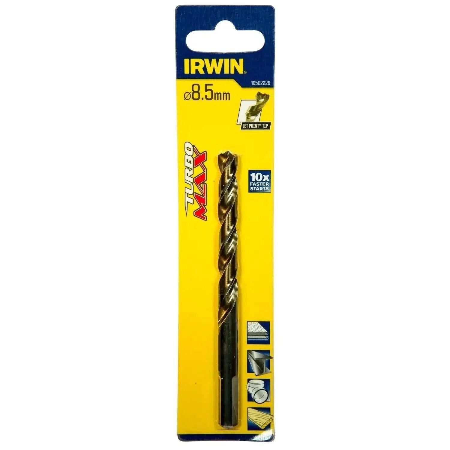 Irwin HSS Metaalboor Turbomax 8.5 X 117 - 10502226