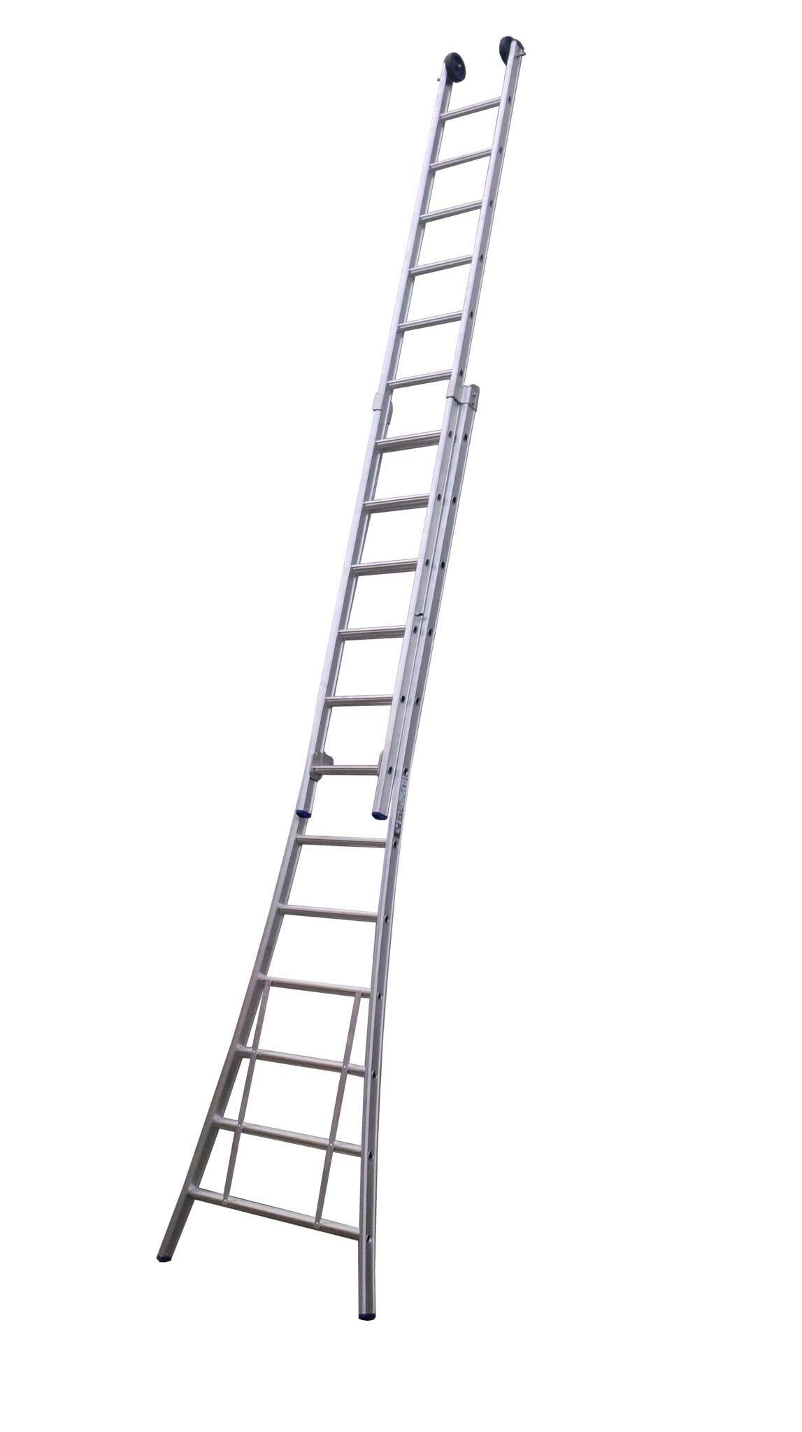 Little Jumbo Opsteekladder SuperPRO uitgebogen bomen geanodiseerd - 2x16 sporten - 1250400216 afbeelding 1