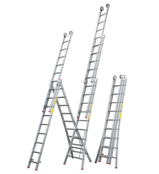Little Jumbo Reformladder SuperPRO uitgebogen bomen blank - 3x12 sporten - 1250500312