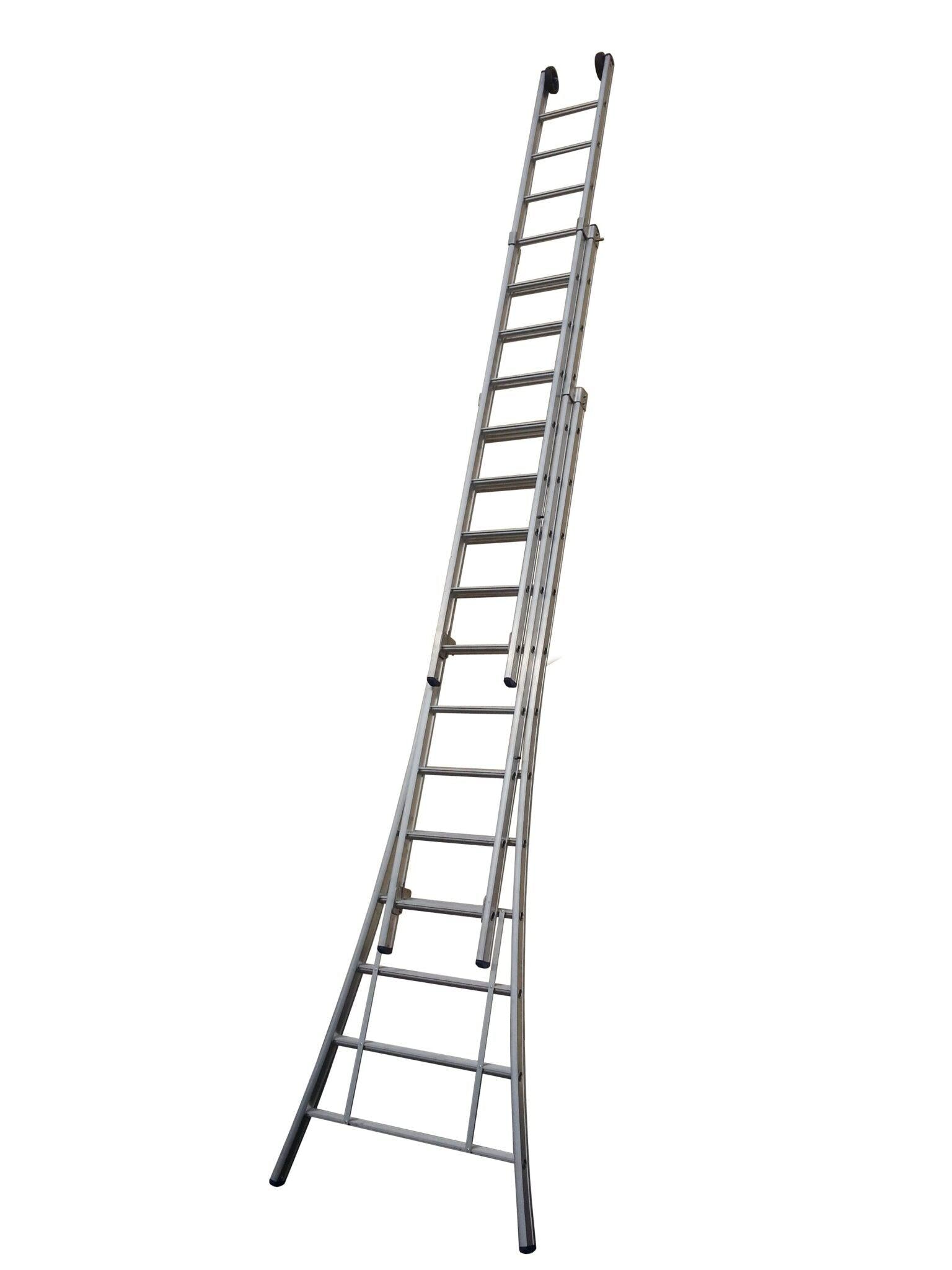 Little Jumbo Opsteekladder SuperPRO uitgebogen bomen geanodiseerd - 3x14 sporten - 1250600314 afbeelding