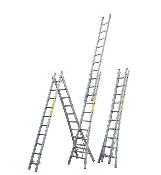 Little Jumbo Reformladder SuperPRO uitgebogen bomen geanodiseerd - 2x8 sporten - 1250400208 afbeelding 1