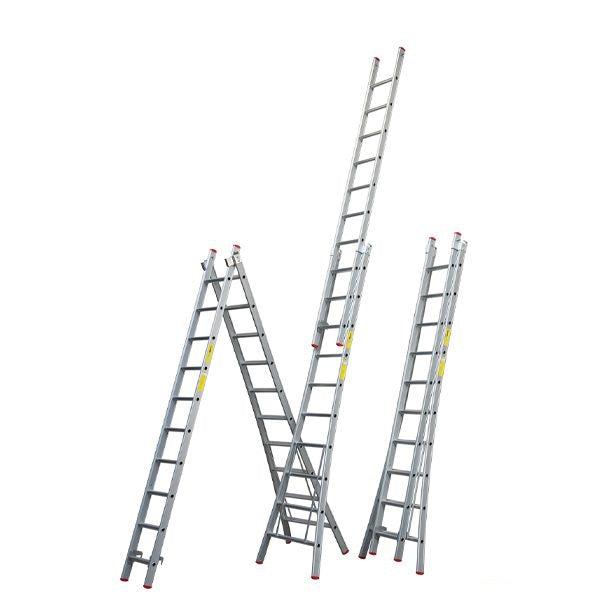Little Jumbo Reformladder SuperPRO uitgebogen bomen geanodiseerd - 2x14 sporten - 1250400214 afbeelding 1