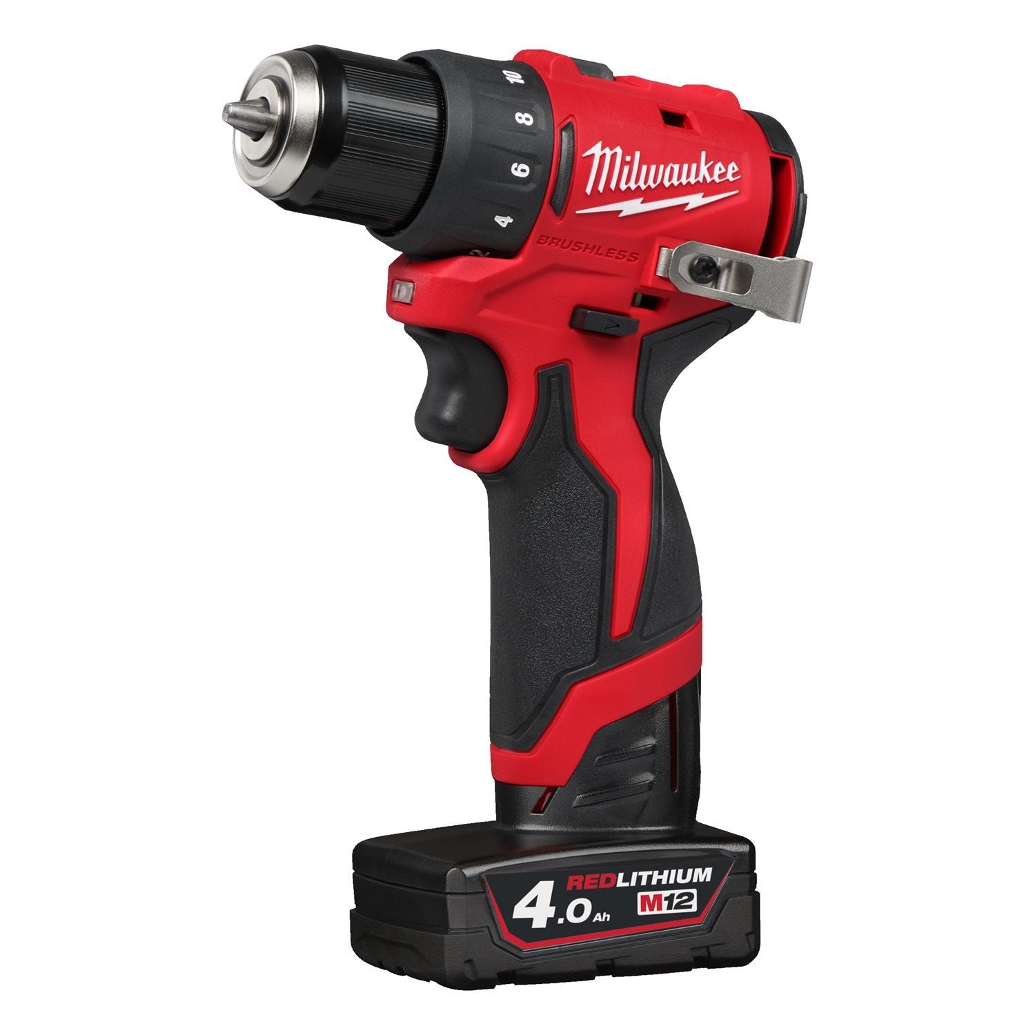 Milwaukee M12 BLDDRC-402C Accu schroefboormachine 12V 4.0Ah in koffer - 4933499688
