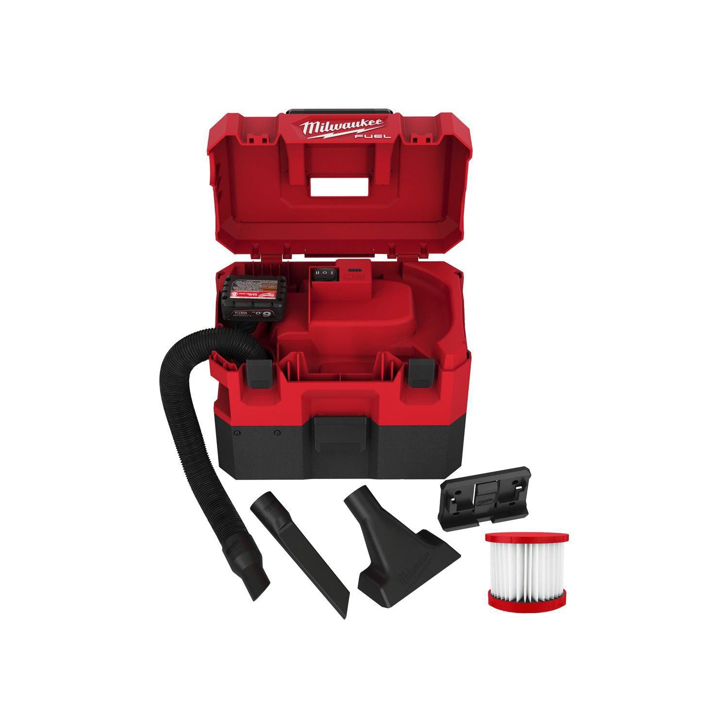 Milwaukee M12 FUEL™ FVCL-0 Accu Stofzuiger Nat/droog 12V Basic Body - 4933478186