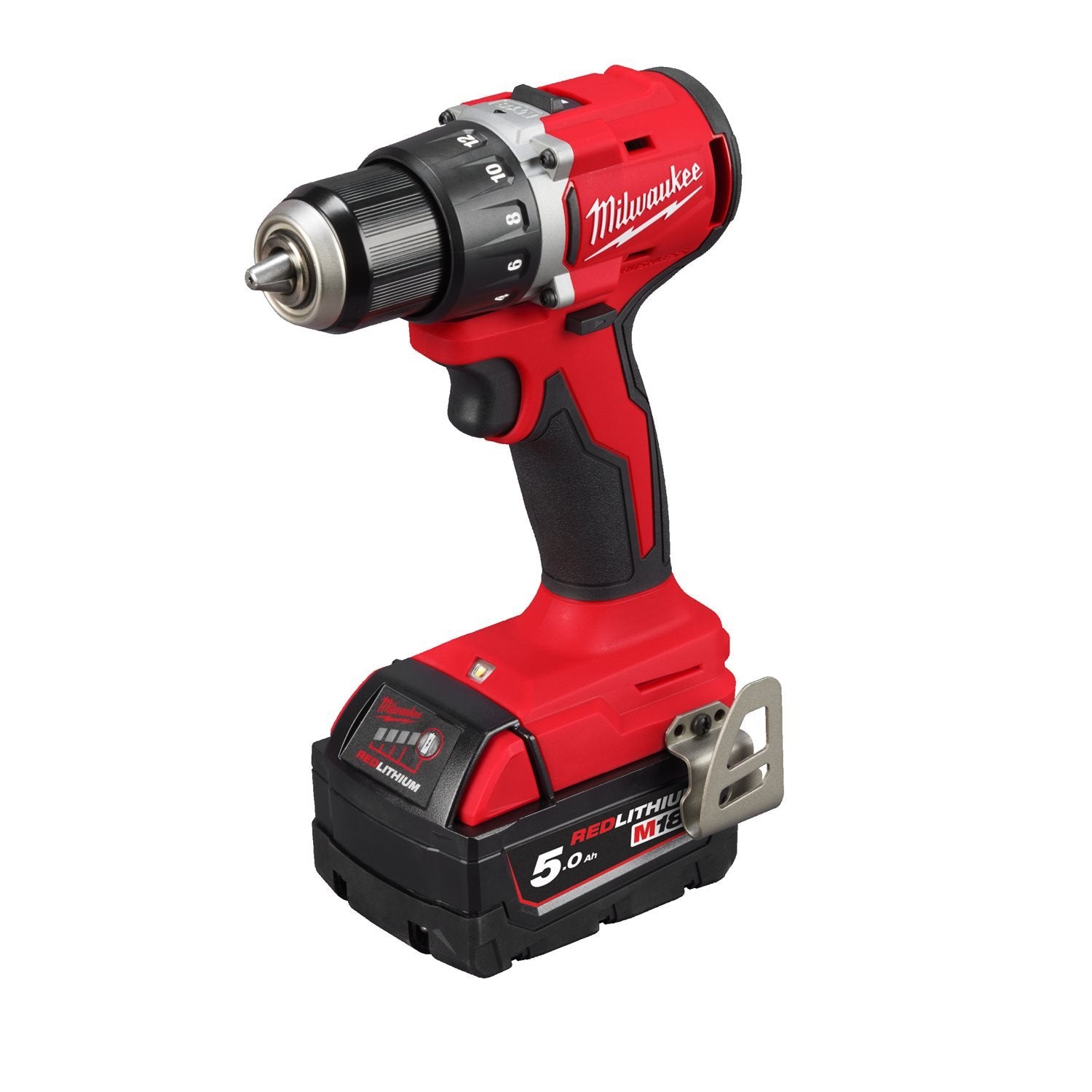 Milwaukee M18 BLDDRC-502C Compacte Accu Schroefboormachine 18V 5.0Ah in koffer - 4933492835