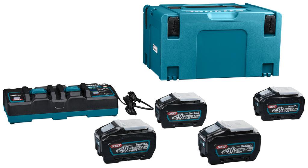 Makita Accu Starterset XGT DC40RB 4xBL4050F
