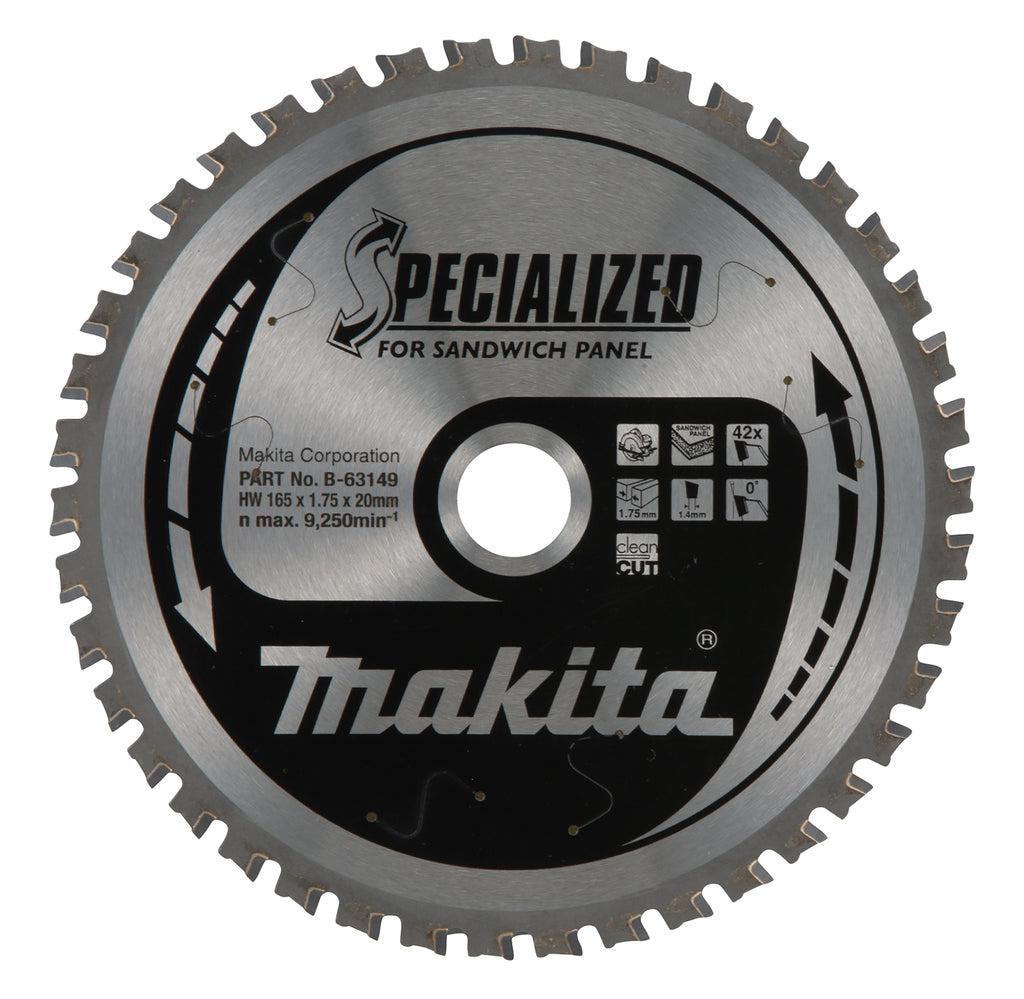 Makita Cirkelzaagblad voor Sandwichpaneel | Specialized | Ø 165mm Asgat 20mm 42T - B-63149