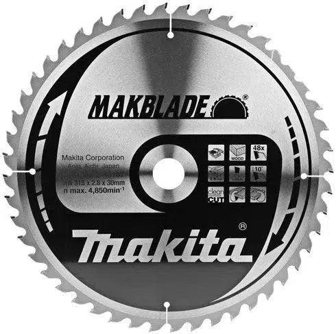 Makita Tafelzaagblad voor Hout | Makblade | Ø 315mm Asgat 30mm 48T - B-46187