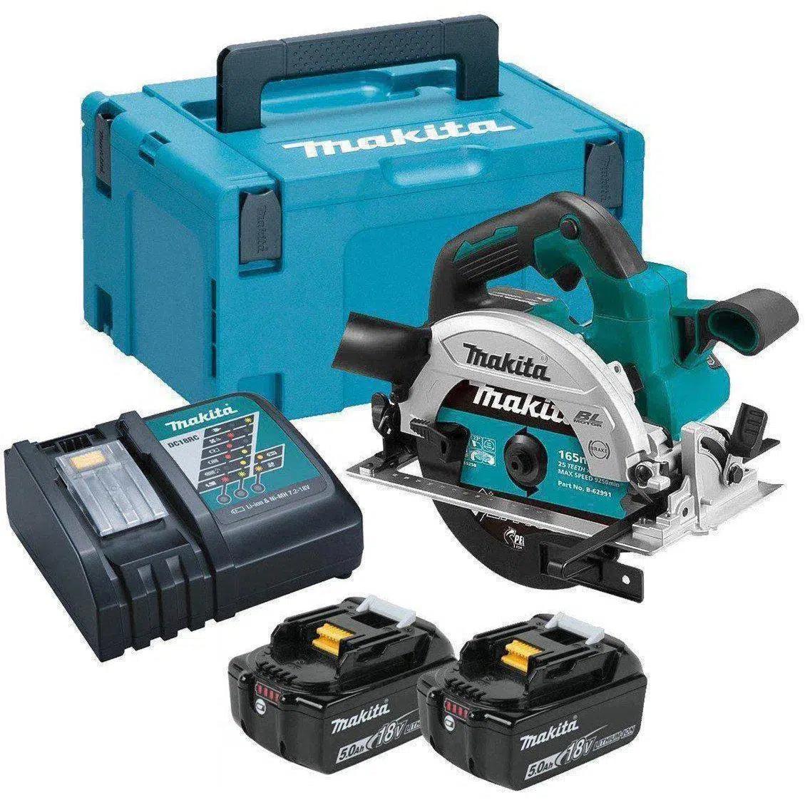 Makita DHS660RTJ Accu Cirkelzaag 165mm 18V 5.0Ah in Mbox afbeelding