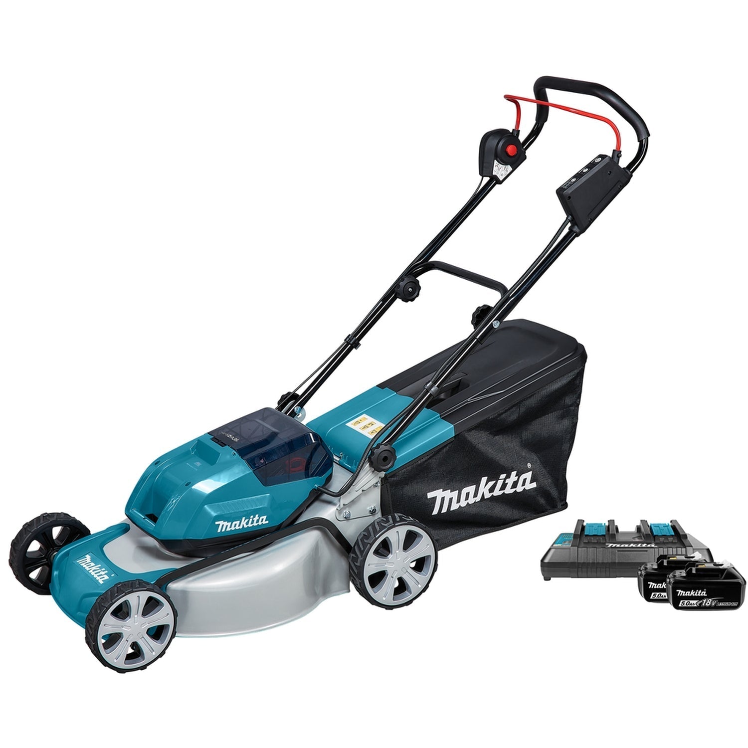 Makita DLM463PT2 Accu Grasmaaier 46cm 2x18V 5.0 Ah afbeelding 1