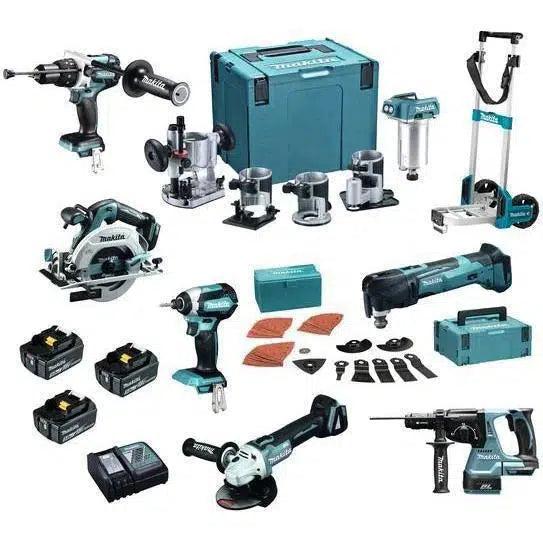 Makita DLX7015TJ2 Accu Combiset 7-delig met Trolley 18V 5.0Ah in Mbox afbeelding 1