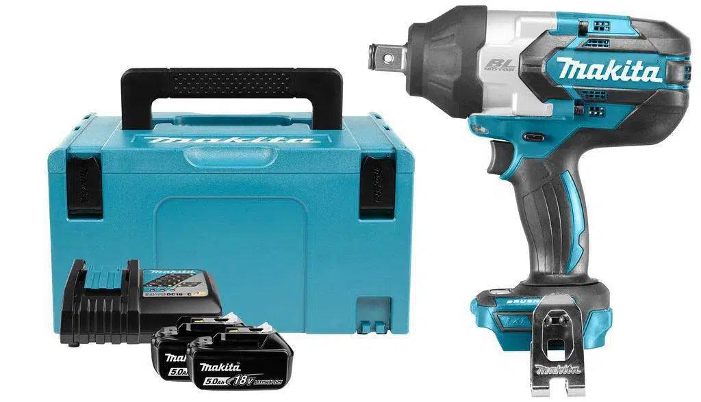 Makita DTW1001RTJ Accu slagmoersleutel 1050Nm 3/4" frictiering 18V 5.0Ah in Mbox