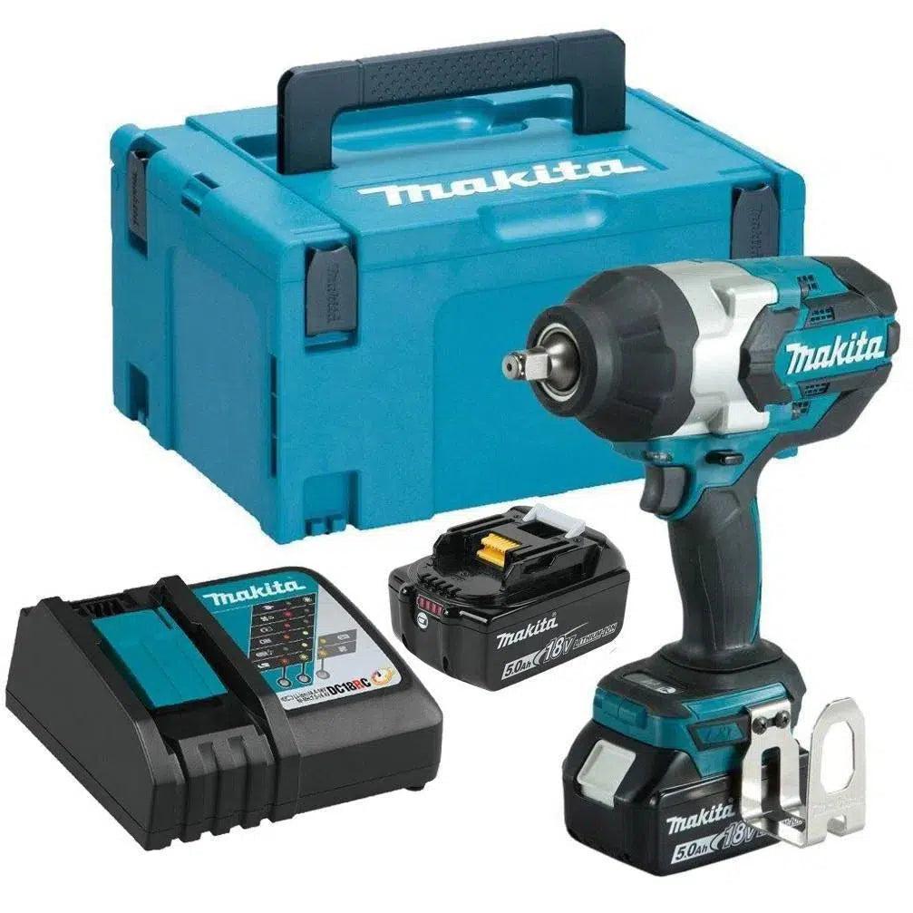 Makita DTW1002RTJ Accu slagmoersleutel 1000Nm 1/2" frictiering 18V 5.0Ah in Mbox