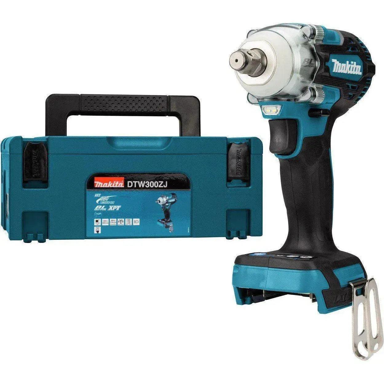 Makita DTW300ZJ Accu slagmoersleutel 330Nm 1/2" frictiering 18V Basic Body in Mbox