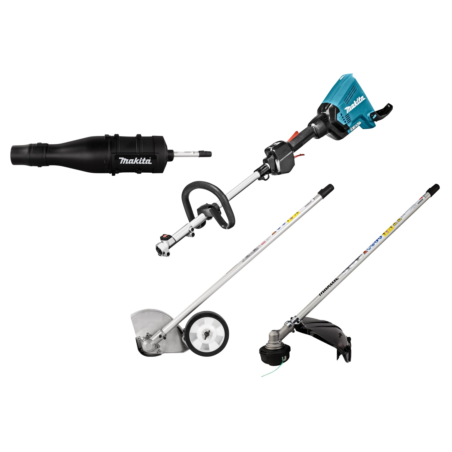Makita DUX60ZX9 Accu Combisysteem + Kantensnijder, Bosmaaier & Bladblazer 2x18V Basic Body afbeelding 1