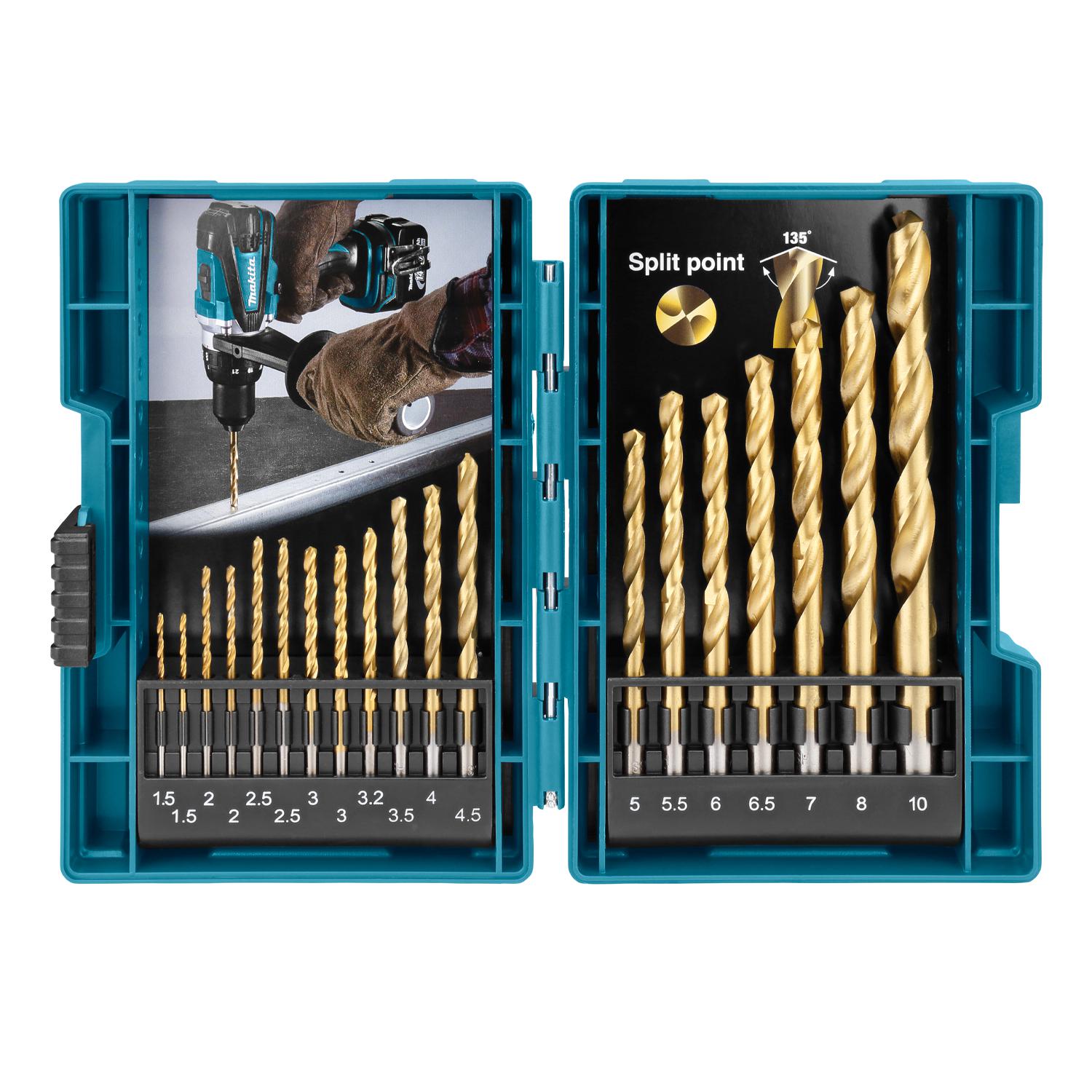 Makita Metaalborenset 19-delig HSS-TiN - D-67527 afbeelding 1