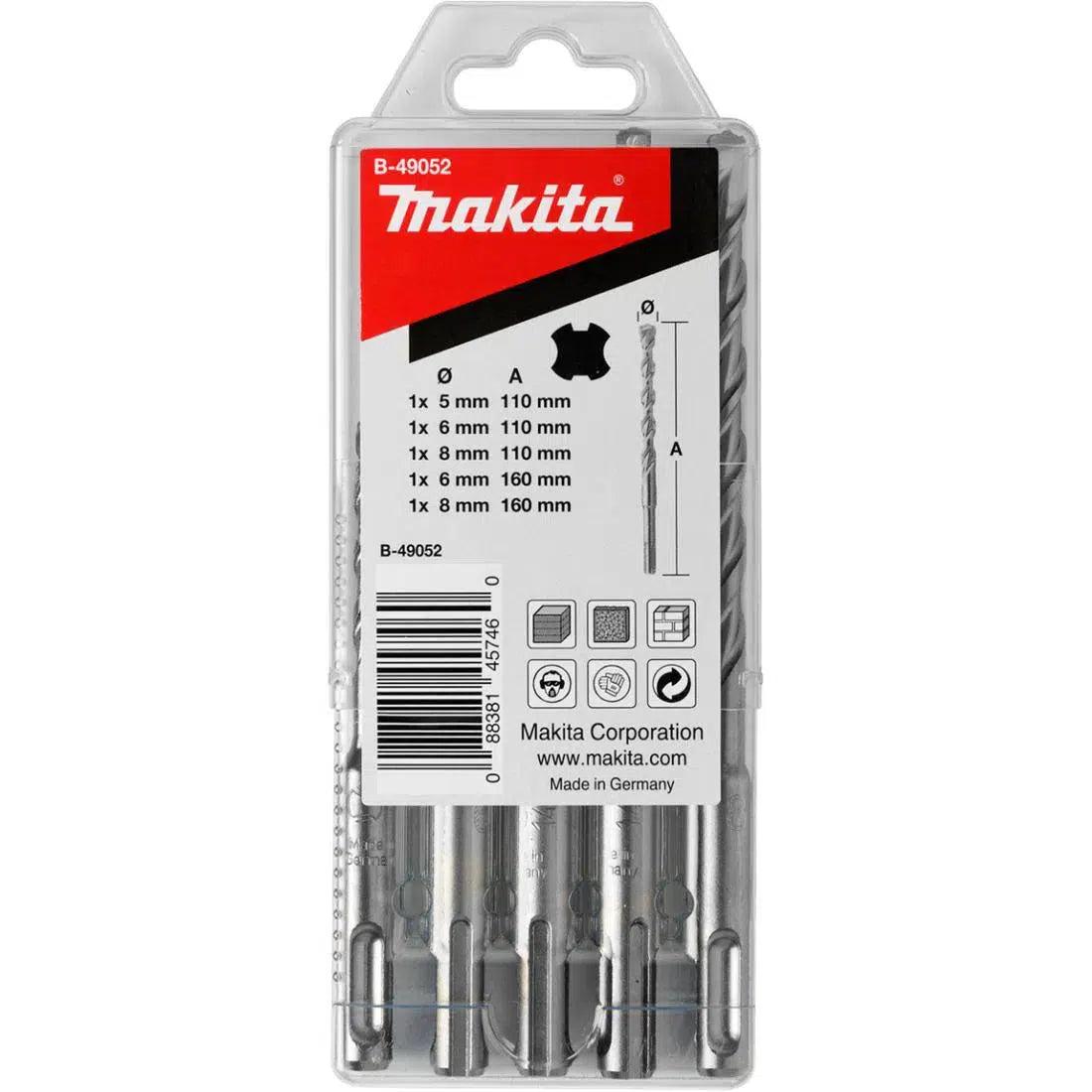 Makita B-49052 SDS-plus Borenset 5-delig