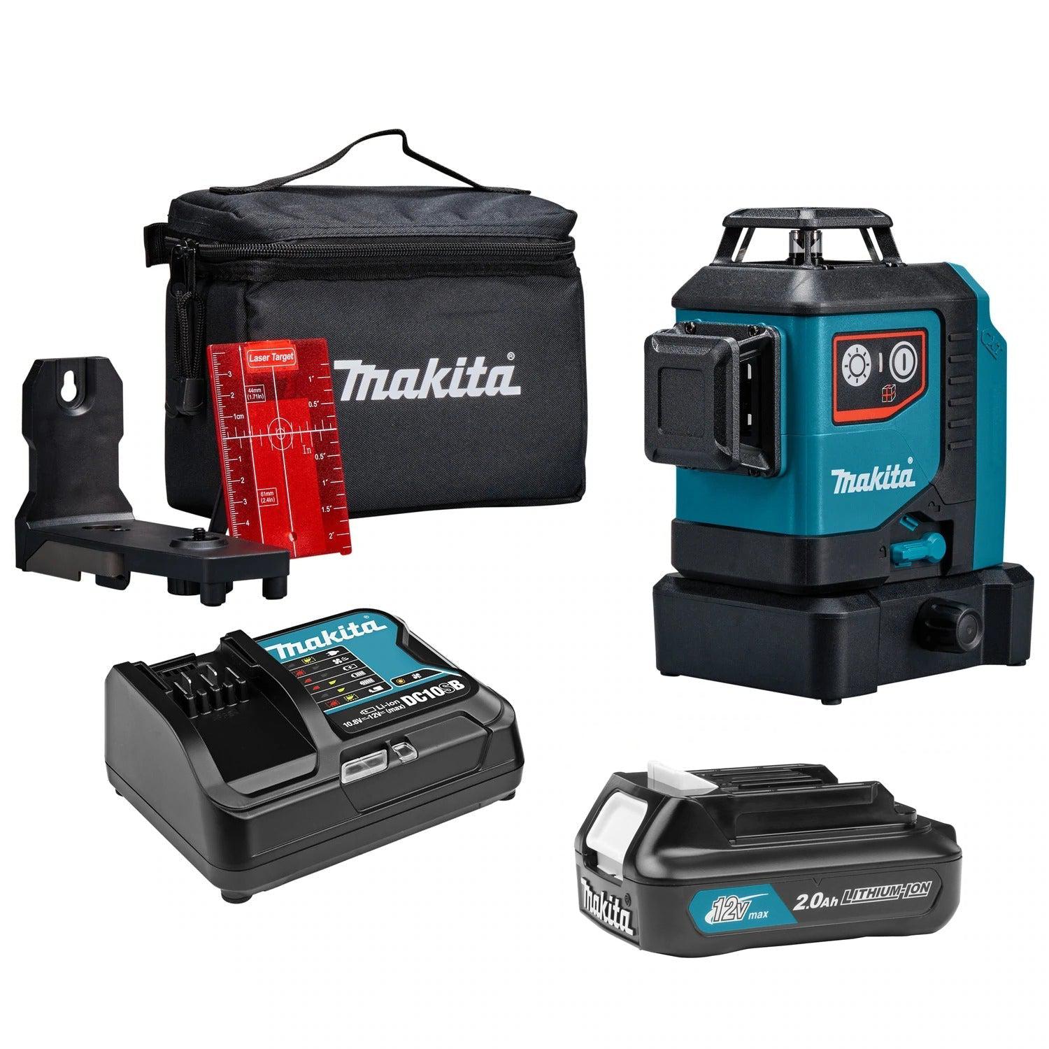 Makita SK700DX Accu kruislijnlaser rood 3x 360° 12V Max 2.0Ah afbeelding 1