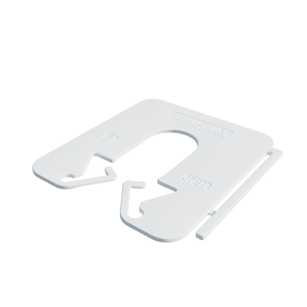 Milli-Max Uitvulplaatjes 1mm Wit VE=360 - 07810121 afbeelding