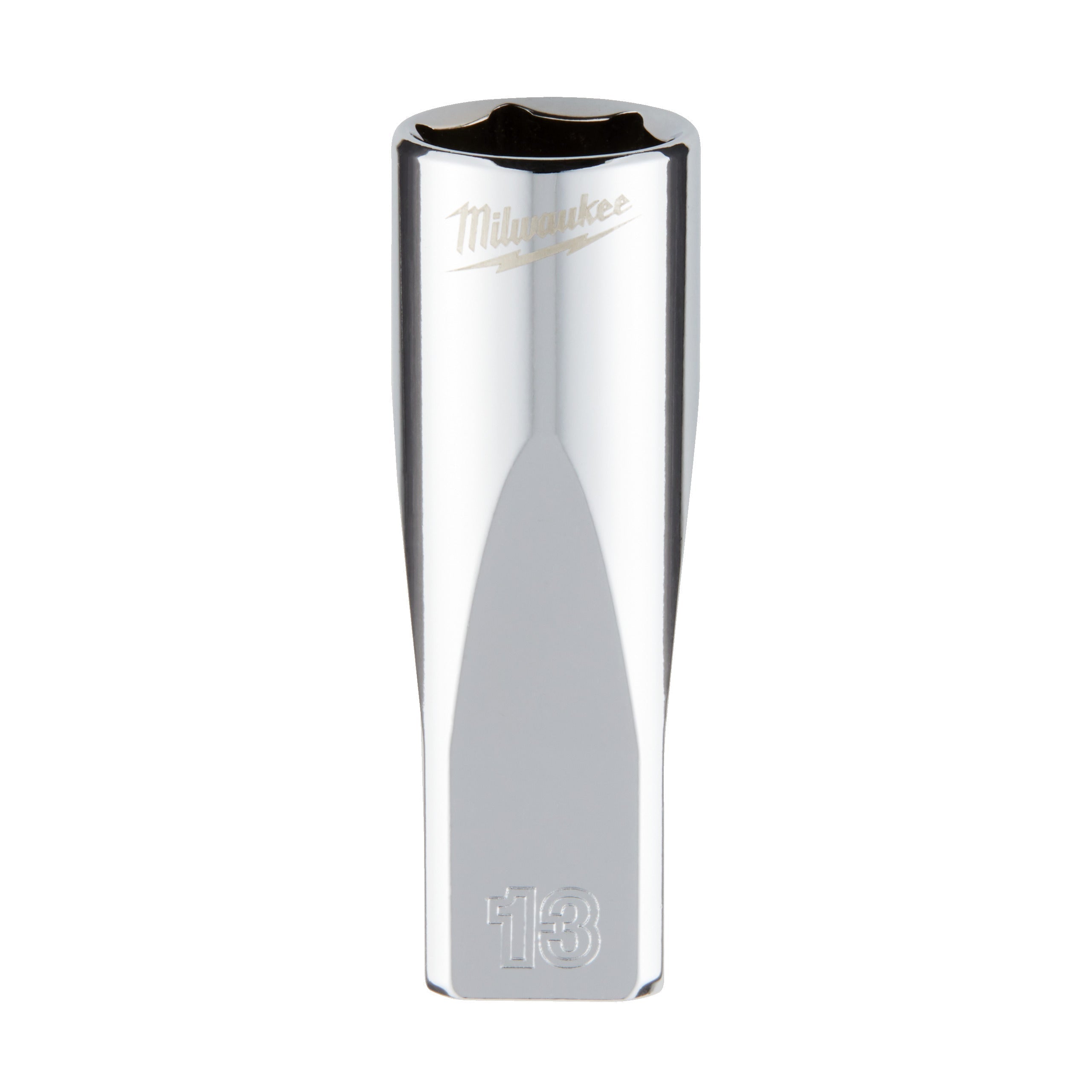Milwaukee 1/4" Ratel Dop Metrisch Lang 13 mm - 4932478333 afbeelding 1