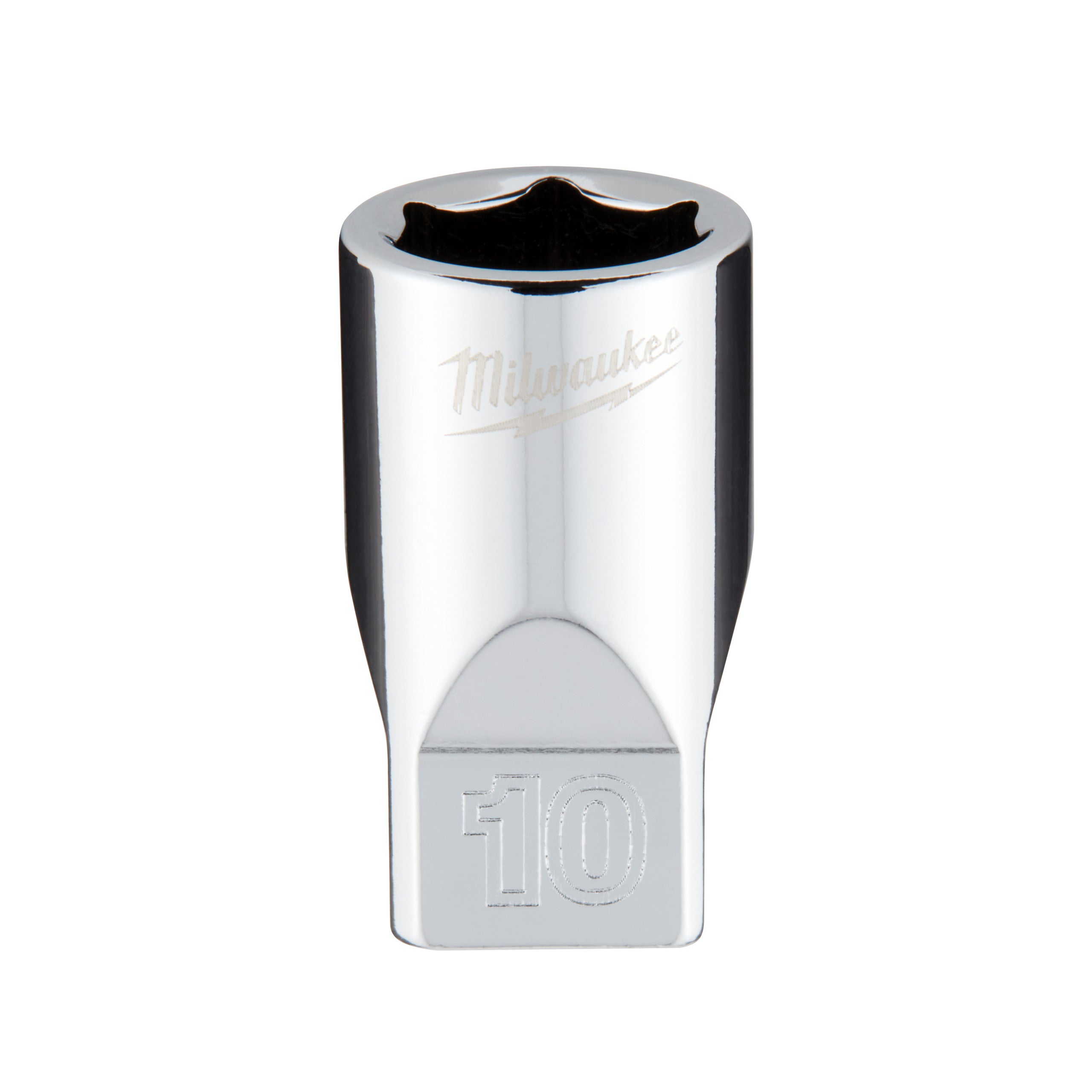 Milwaukee 1/4" Ratel Dop Metrisch Standaard 10 mm - 4932478318 afbeelding 1