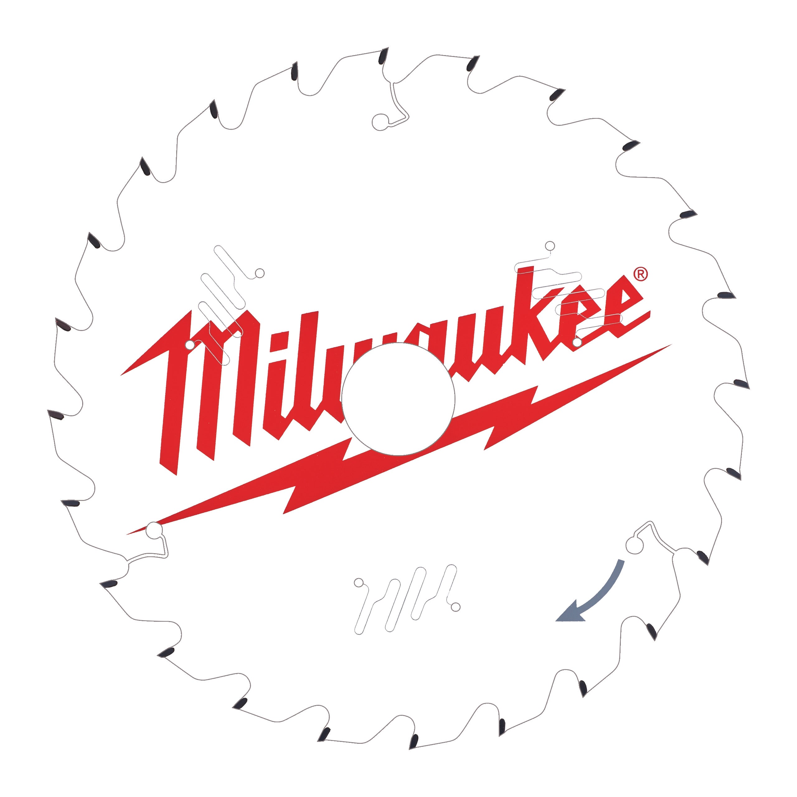 Milwaukee Cirkelzaagblad voor Hout | Ø 210mm Asgat 30mm 24T - 4932478095
