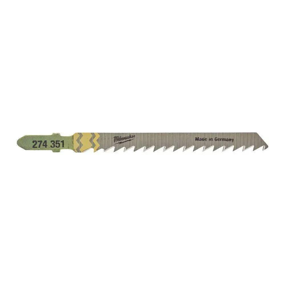 Milwaukee T 101 D Decoupeerzaagblad voor Precisiesneden in Hout VE= 25 - 4932373490