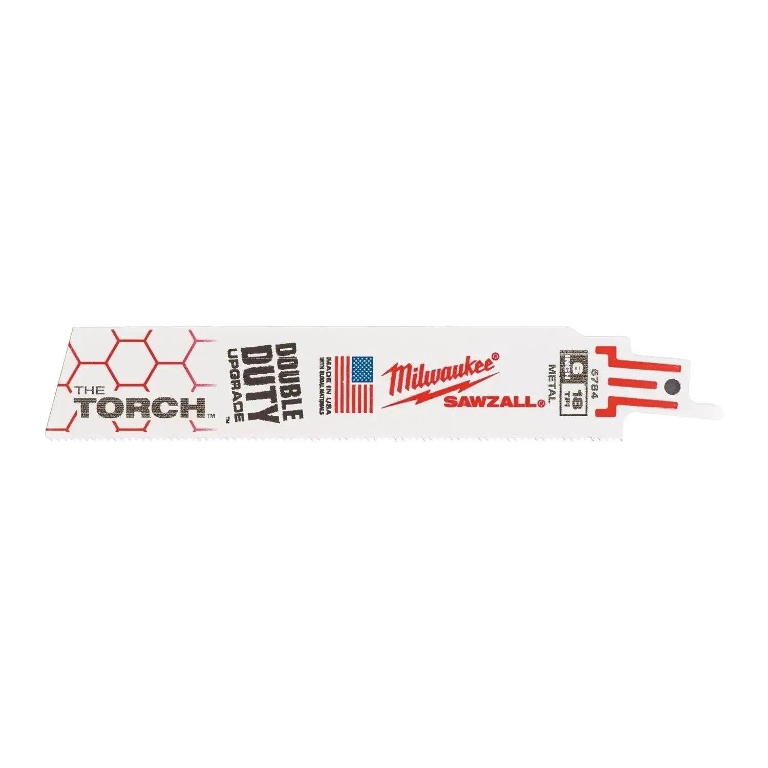 Milwaukee Heavy duty reciprozaagbladen voor metaal TORCH 150 x 18 Tpi - VE=25 - 48008784 afbeelding 1