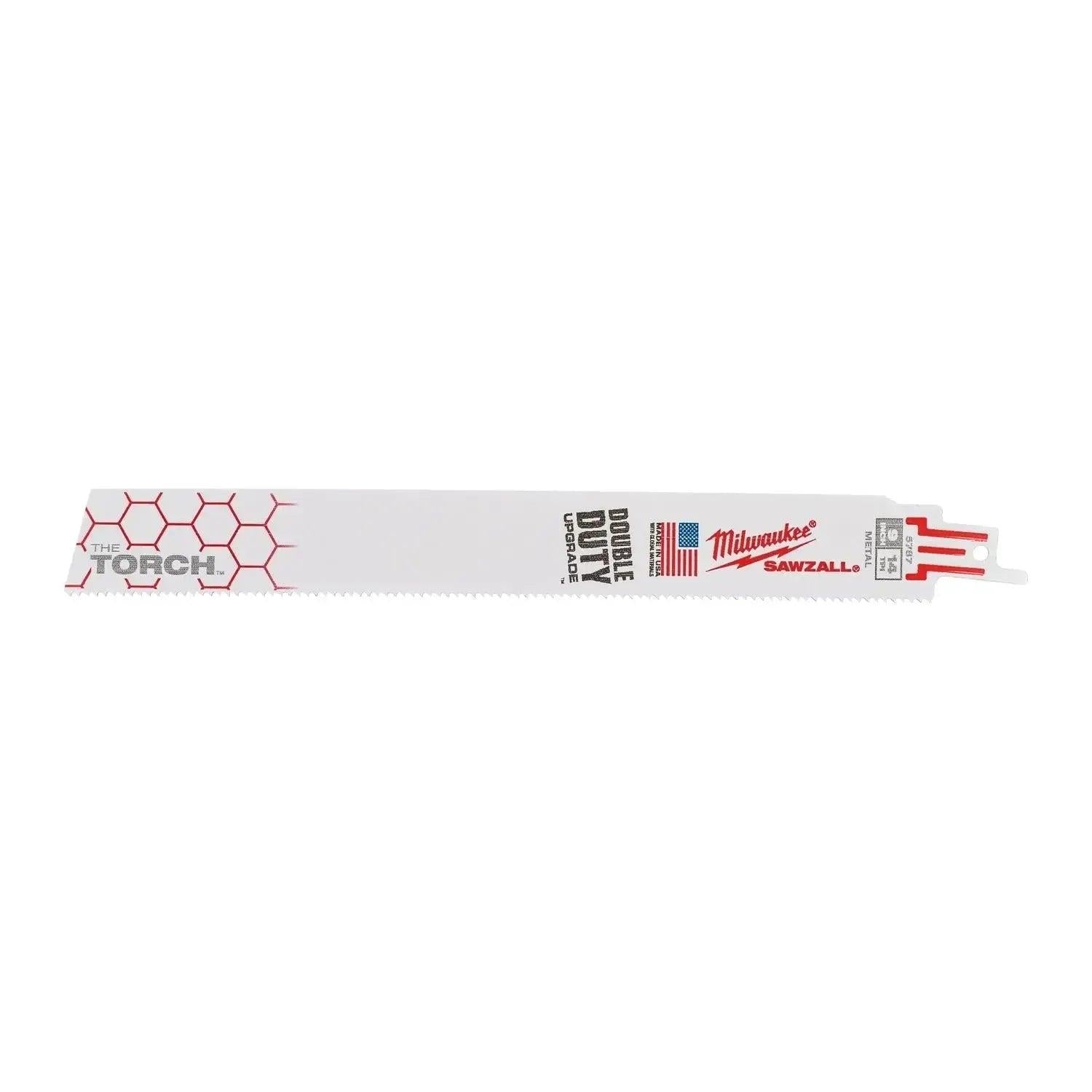 Milwaukee Heavy duty reciprozaagbladen voor metaal TORCH 230 x 14 Tpi - VE=25 - 48008787 afbeelding 1