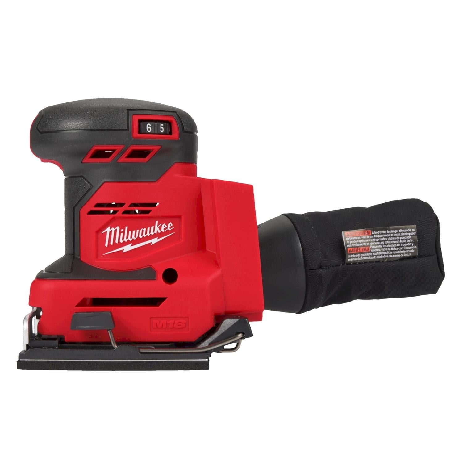 Milwaukee M18 BQSS-0 Accu vlakschuurmachine 18V Basic Body - 4933479966