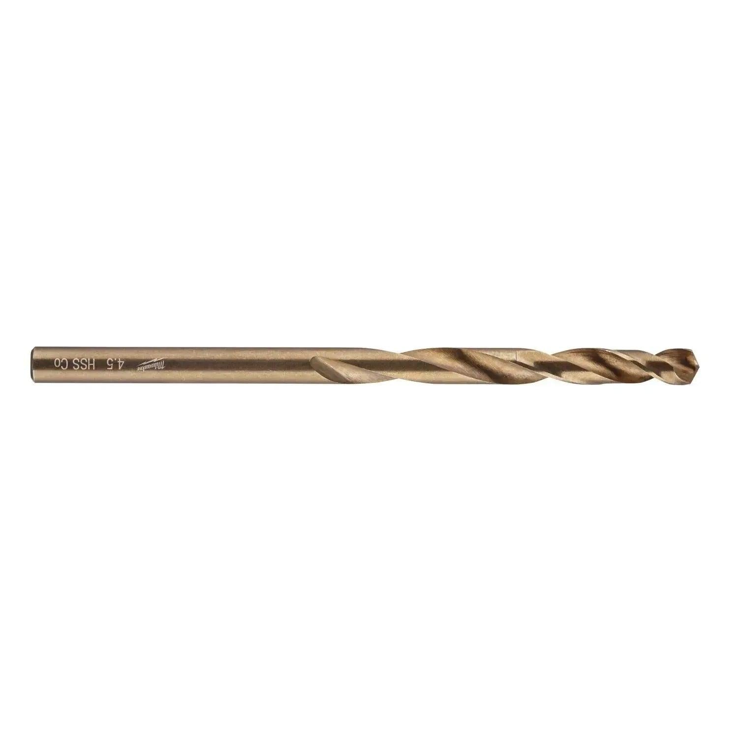 Milwaukee Metaalboren 4,5 x 80 mm HSS-Ground Cobalt DIN 338 VE=10 - 4932373341