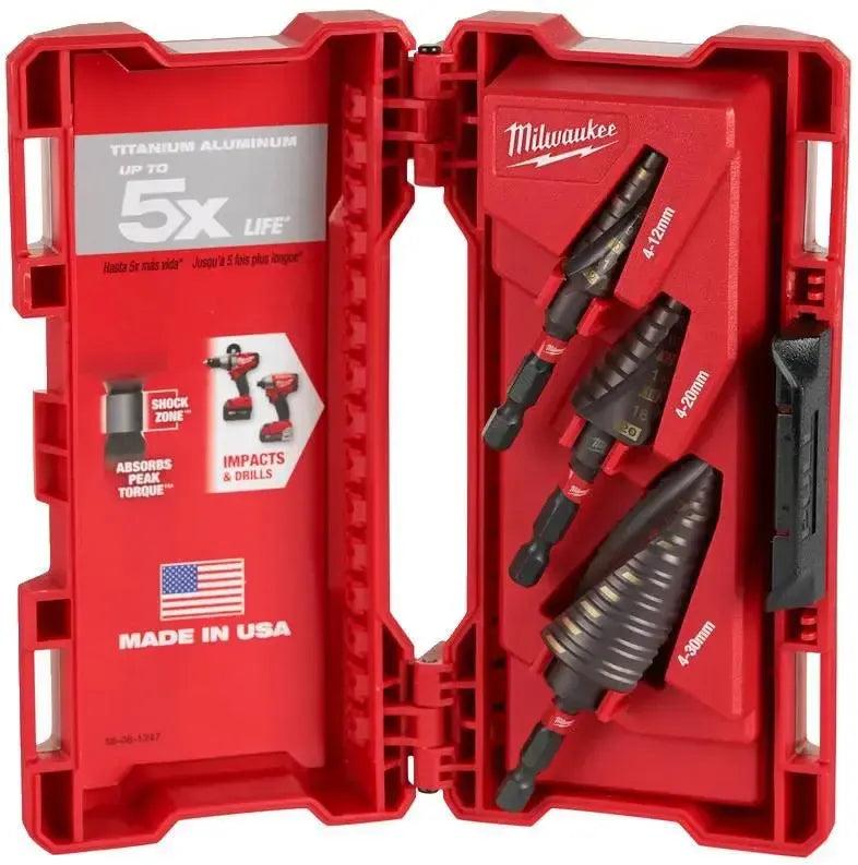 Milwaukee SHOCKWAVE™ Stappenboorset 3-delig - 48899266 afbeelding 1