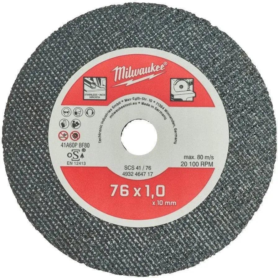 Milwaukee SCS41 / 76 mm Dunne metaaldoorslijpschijven PRO+ VE=5 - 4932464717