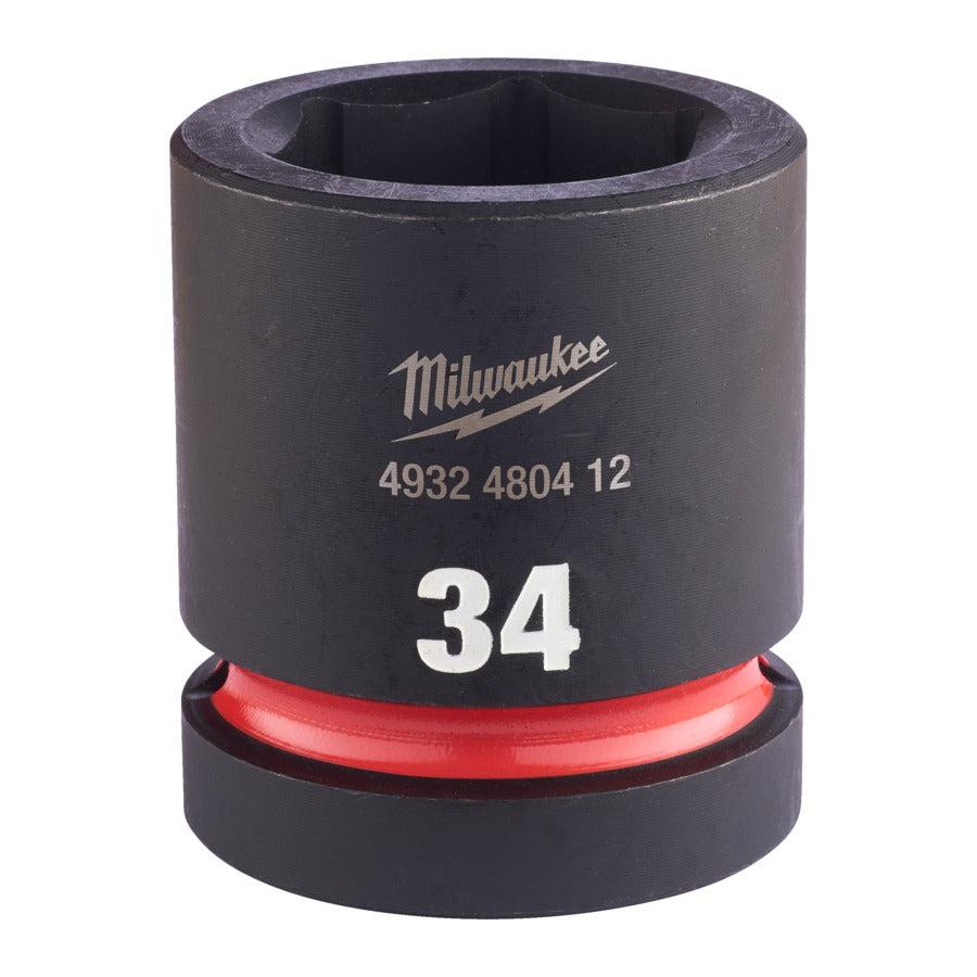 Milwaukee ShockWave™ Krachtdop 1" kort | 34 mm - 4932480412