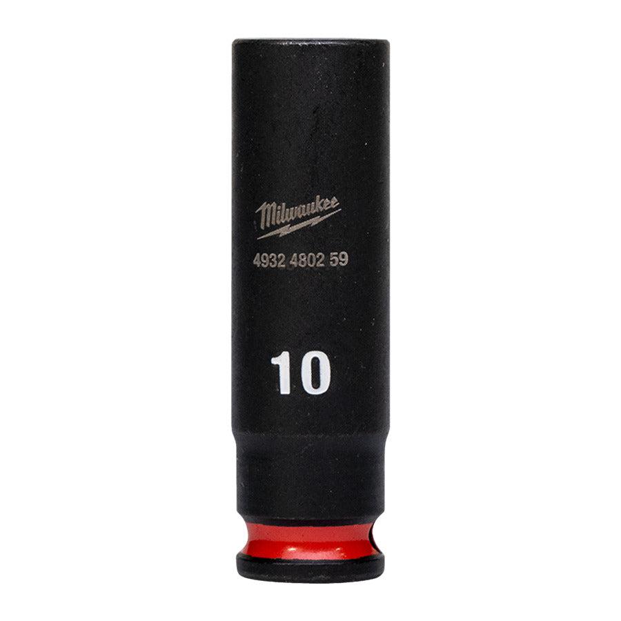 Milwaukee ShockWave™ Krachtdop 1/4" lang | 10 mm - 4932480259