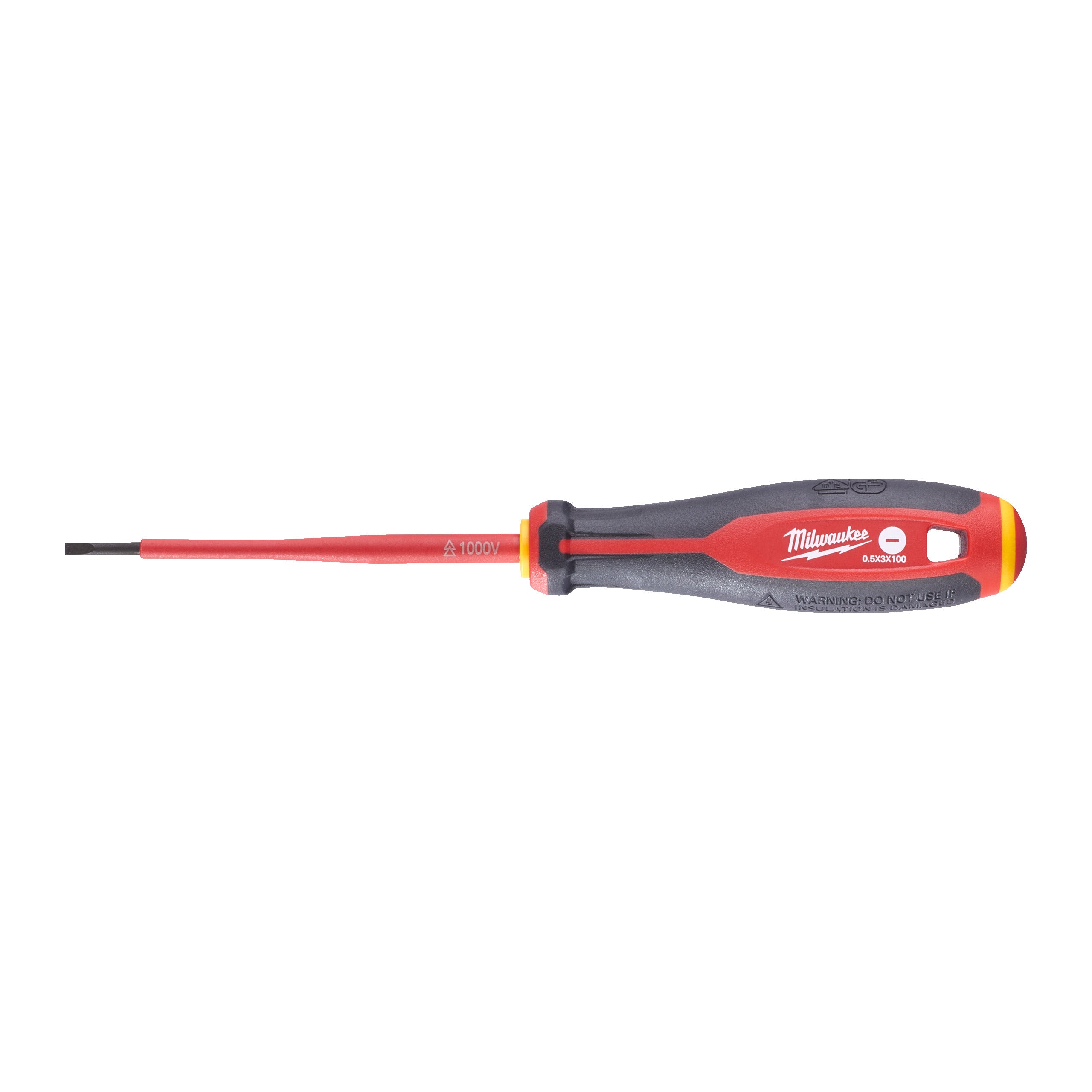 Milwaukee Tri-Lobe VDE Schroevendraaier, SL 0,5x3x100 - 4932478713